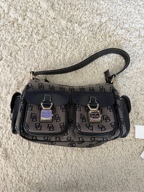 Vintage Dooney & Bourke Anniversary tackle bag Signature Canvas